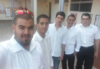 Pictures are from the Shabbat spent in Jerusalem with Haredi families. Shlomo is on the right.